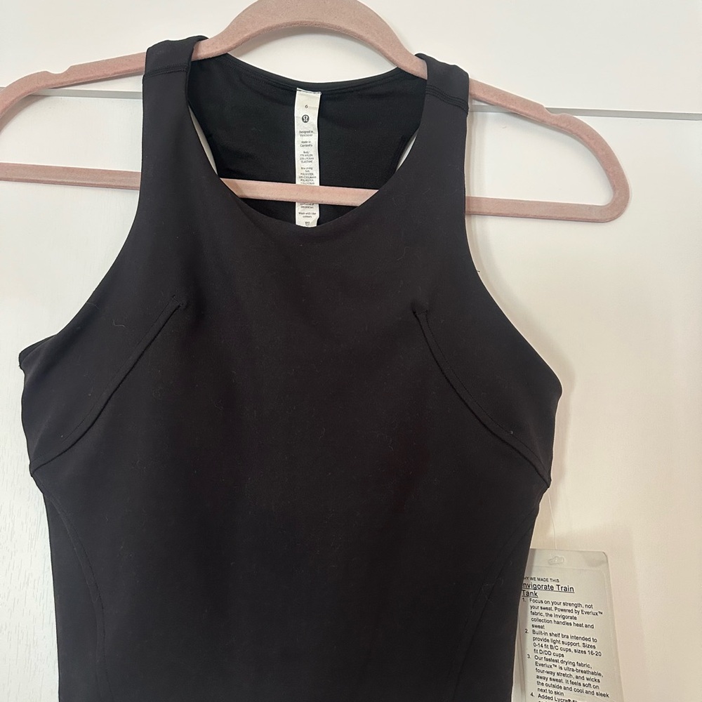 lululemon athletica Black Tank Top
